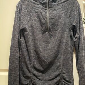 Athleta Charcoal Long Sleeve Top